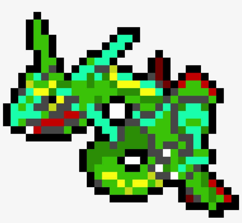 Rayquaza - Rayquaza Pixel Art, transparent png