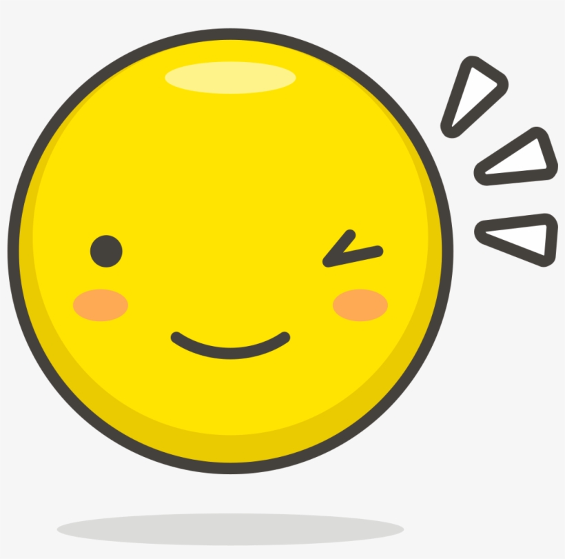 009 Winking Face - Wink Icon, transparent png