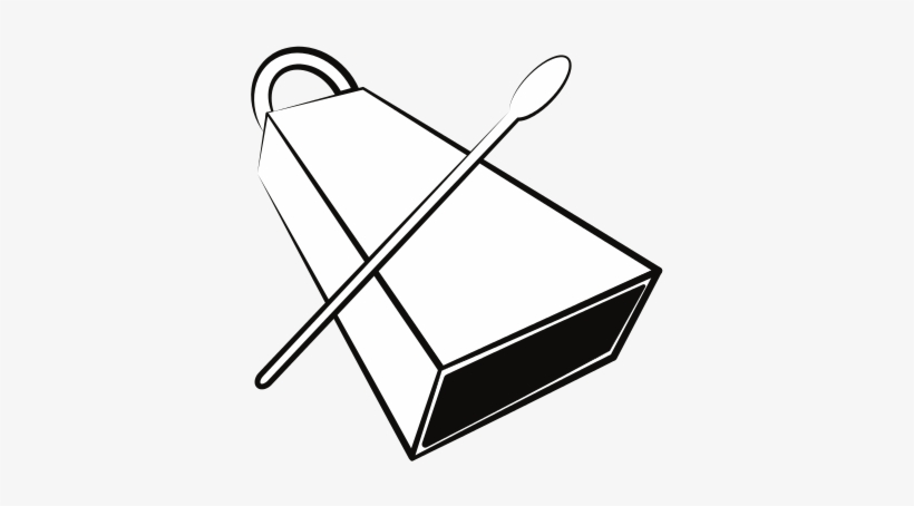 Cowbell Vector Black - Cencerro Dibujo, transparent png
