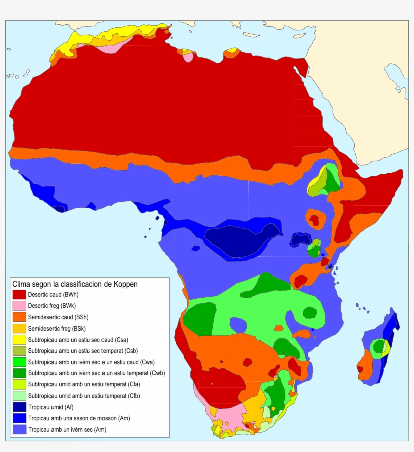 Clima African Segon La Classificacion De Koppen - Climate Africa, transparent png