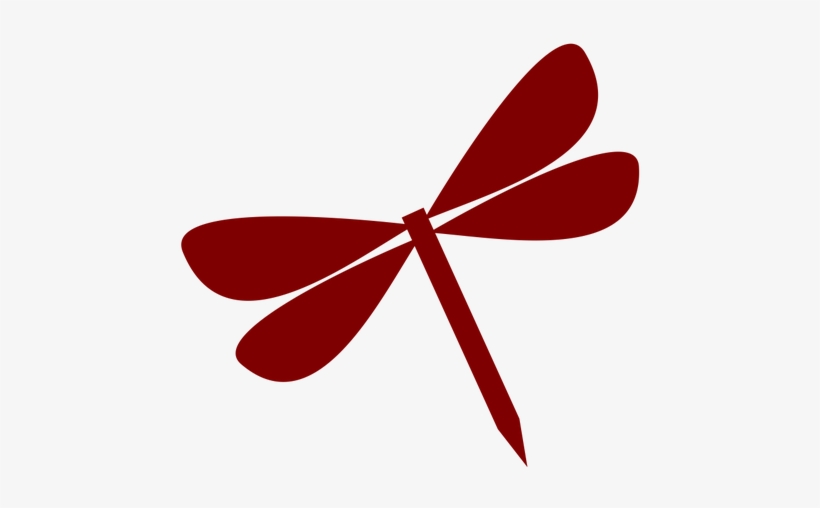 Red Bull Silhouette Vector Illustration Public Domain - Dragonfly Vector Png, transparent png