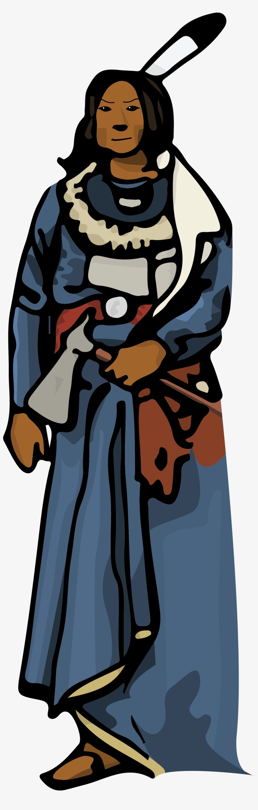 Chief Standing Bear - Illustration, transparent png