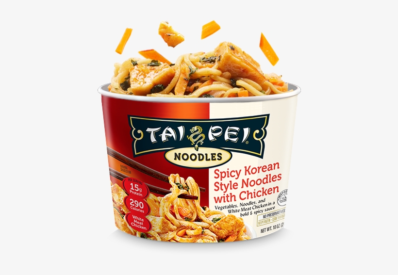 Spicy Korean Style Noodles With Chicken-pail - Tai Pei Beef & Broccoli - 14 Oz Box, transparent png