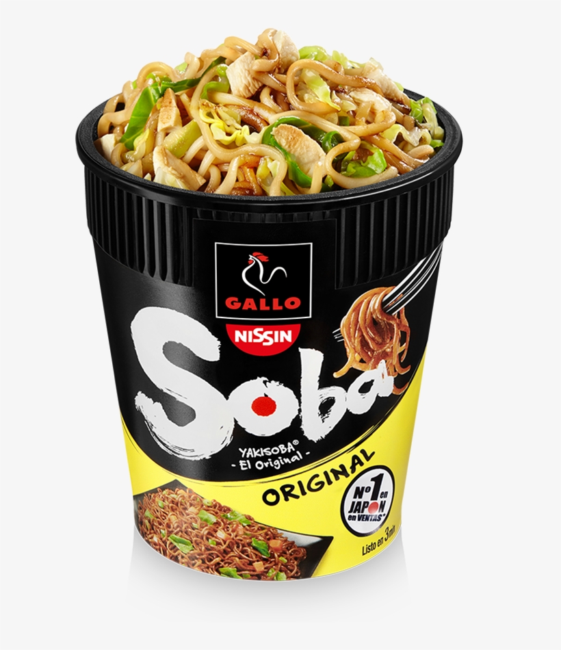 Original Cup Producto - Gallo Soba Fideos Orientales Original Vaso 83 Gr, transparent png