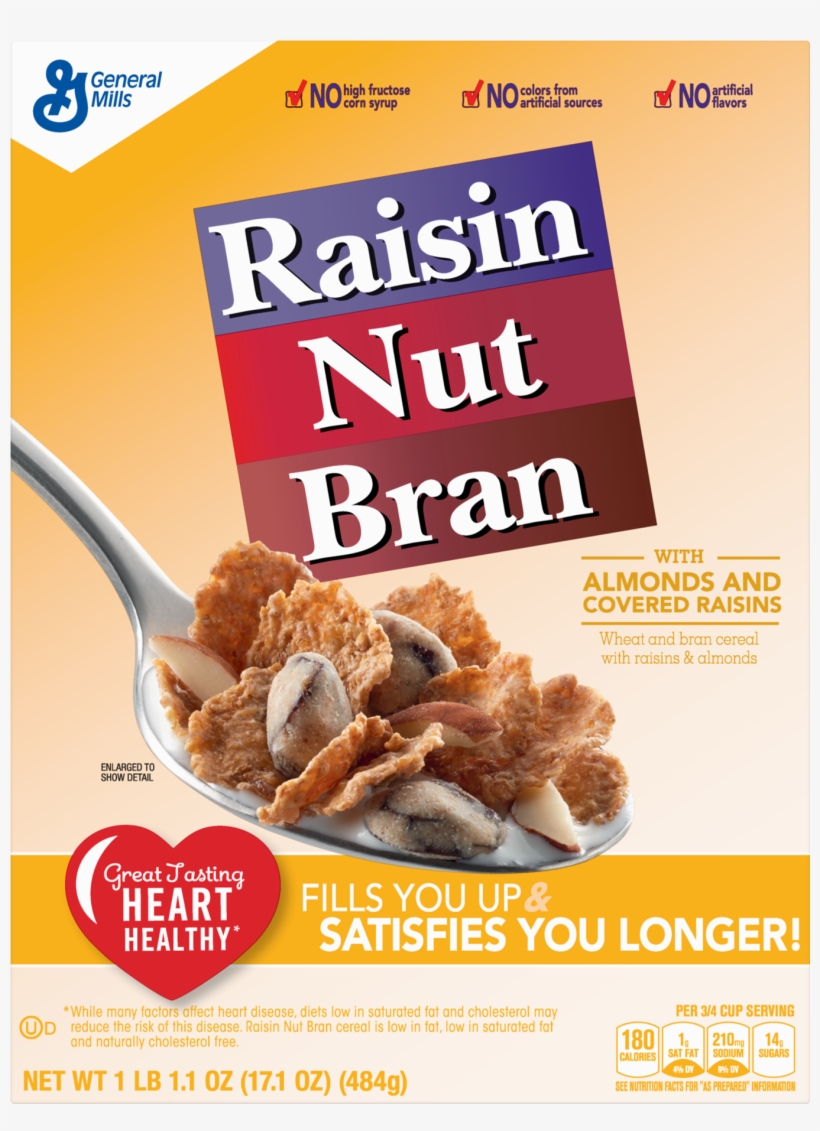 Raisin Nut Bran Cereal, - Raisin Nut Bran, transparent png
