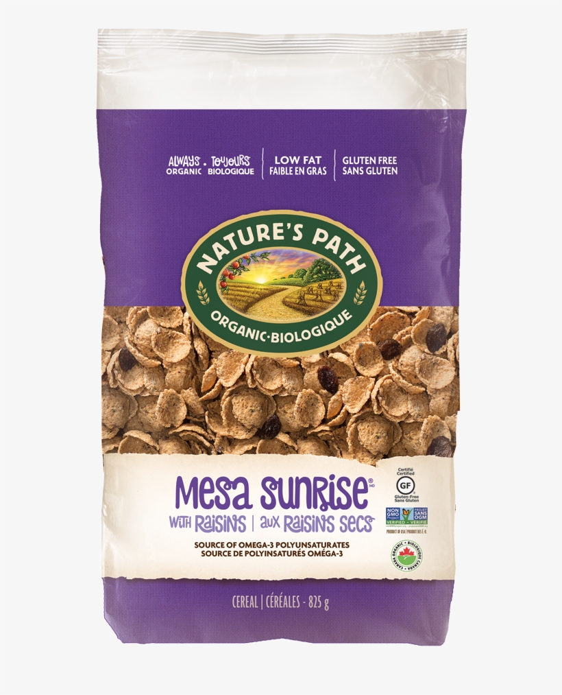 Nature's Path Mesa Sunrise® Flakes With Raisins - Nature's Path Organic Sunrise Breakfast Dark Chocolate, transparent png