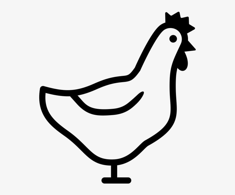 Hen Rubber Stamp - Chicken, transparent png
