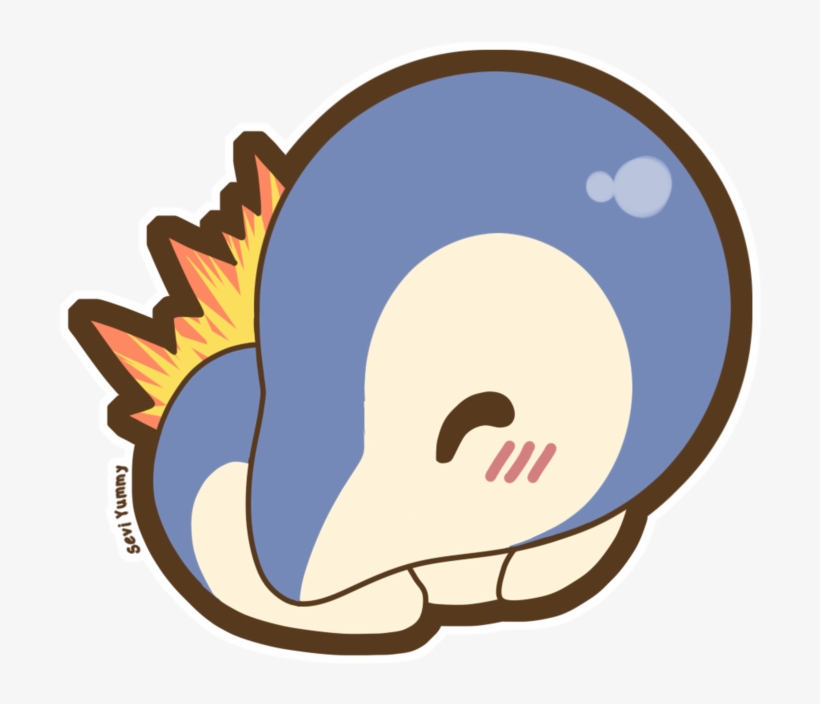 Chibi Cyndaquil By Seviyummy - Chibi Cyndaquil, transparent png