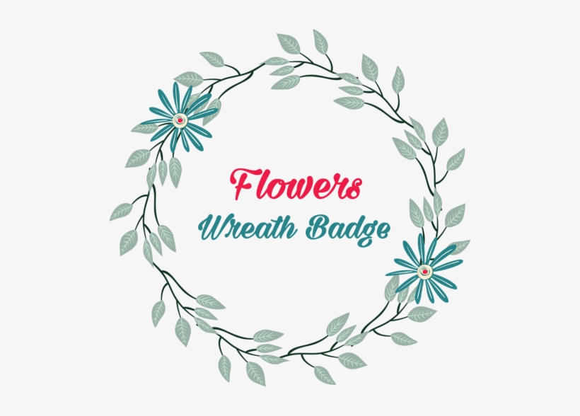 Cute Floral Flowers Wreath, Floral Flowers, Wreaths, - Wreath, transparent png