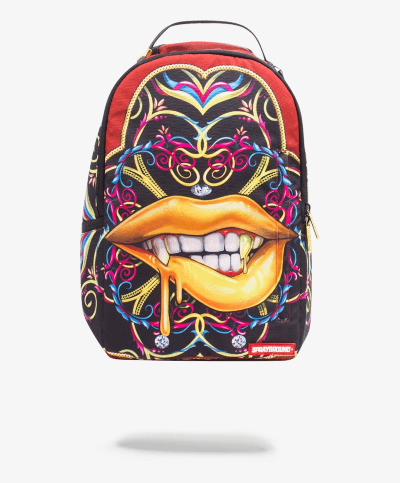 Boujee Grillz Sprayground Backpack, transparent png