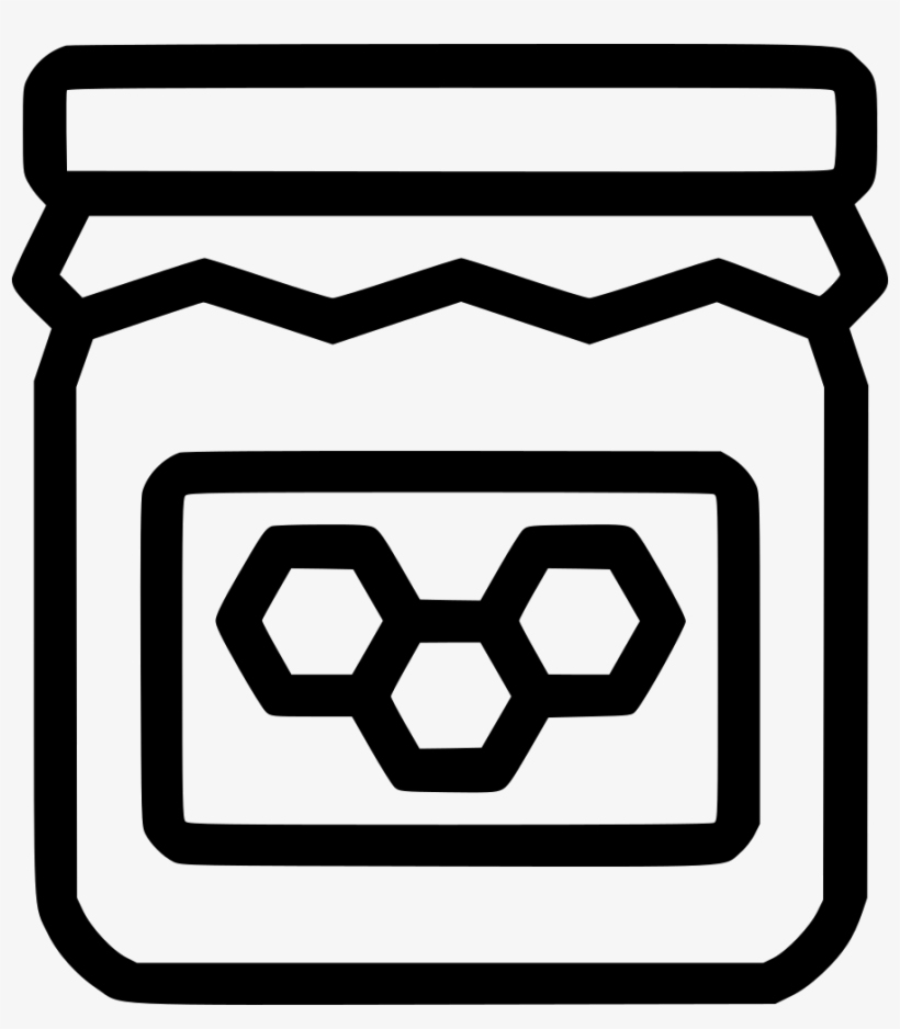 Honey Jar Bottle Raw Comments - Honey, transparent png