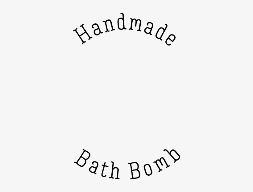 Handmade Bath Bomb Text Overlay, transparent png