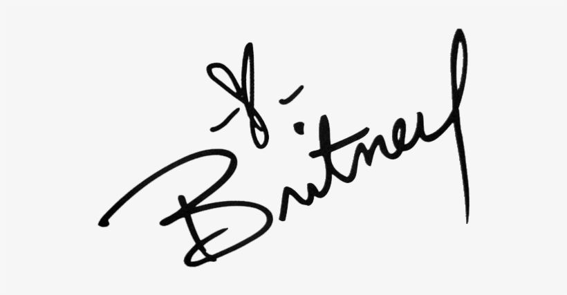 Britney Spears Autograph Tattoo - Britney Spears Logo Png, transparent png