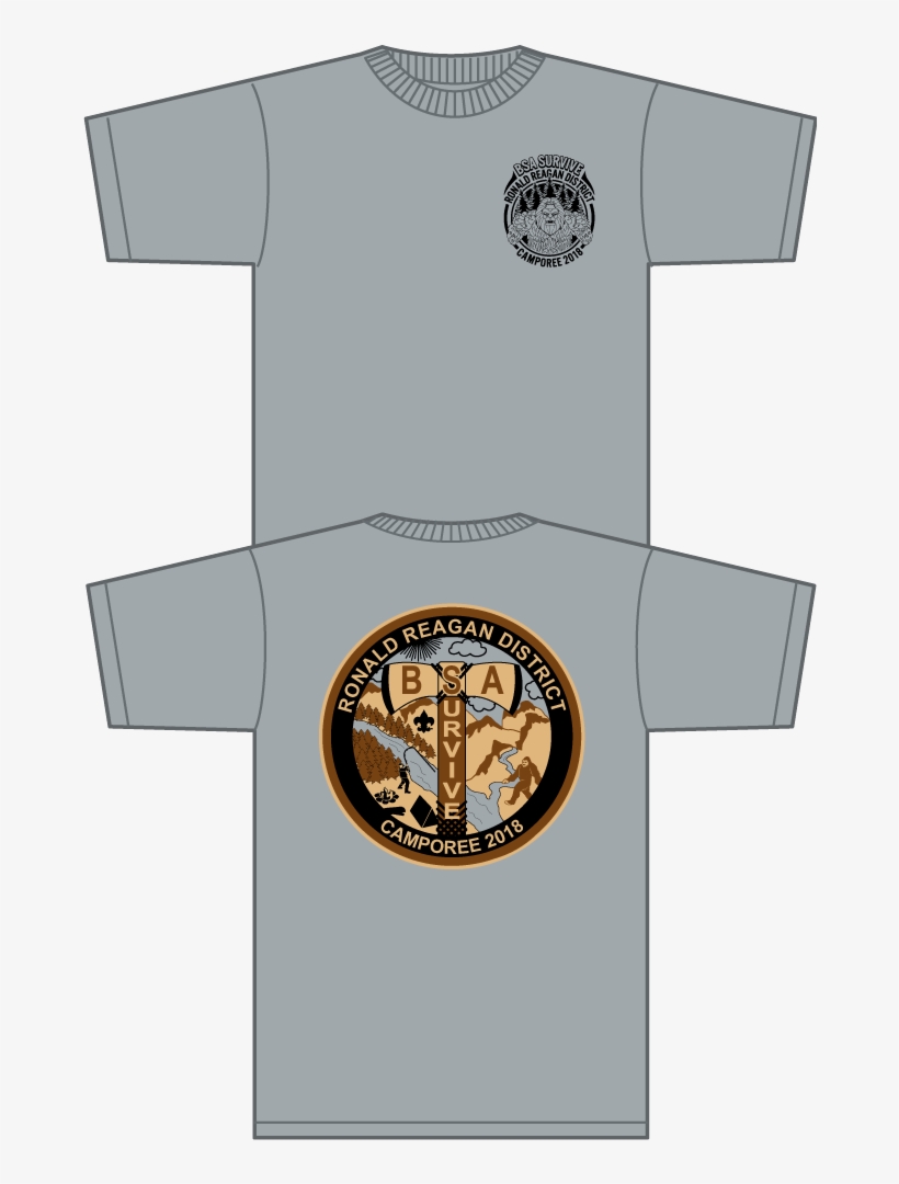 Image Of Ronald Reagan District Camporee 2018 Bsa Survive - Active Shirt, transparent png