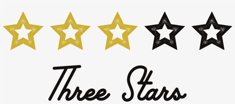 Three Stars Out Of Five, transparent png