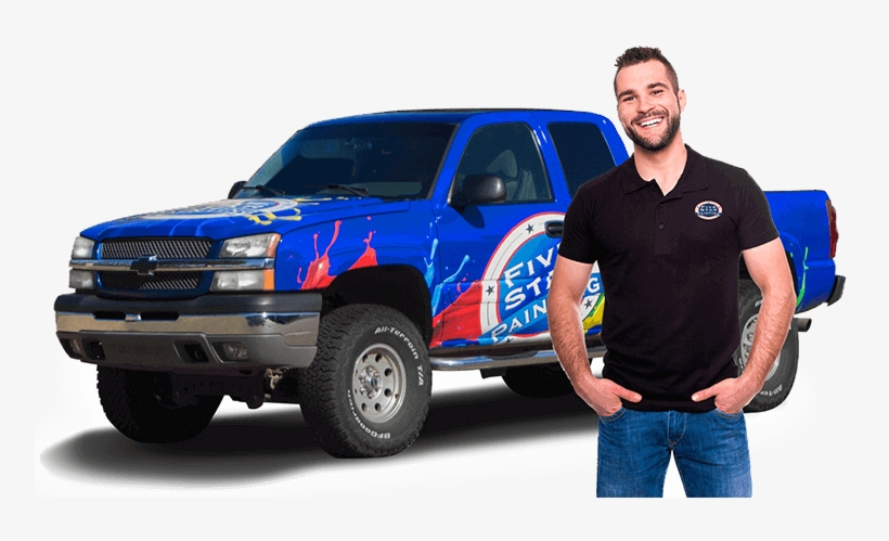 Five Star Painting Truck And Owner - Five Star Painting Truck, transparent png