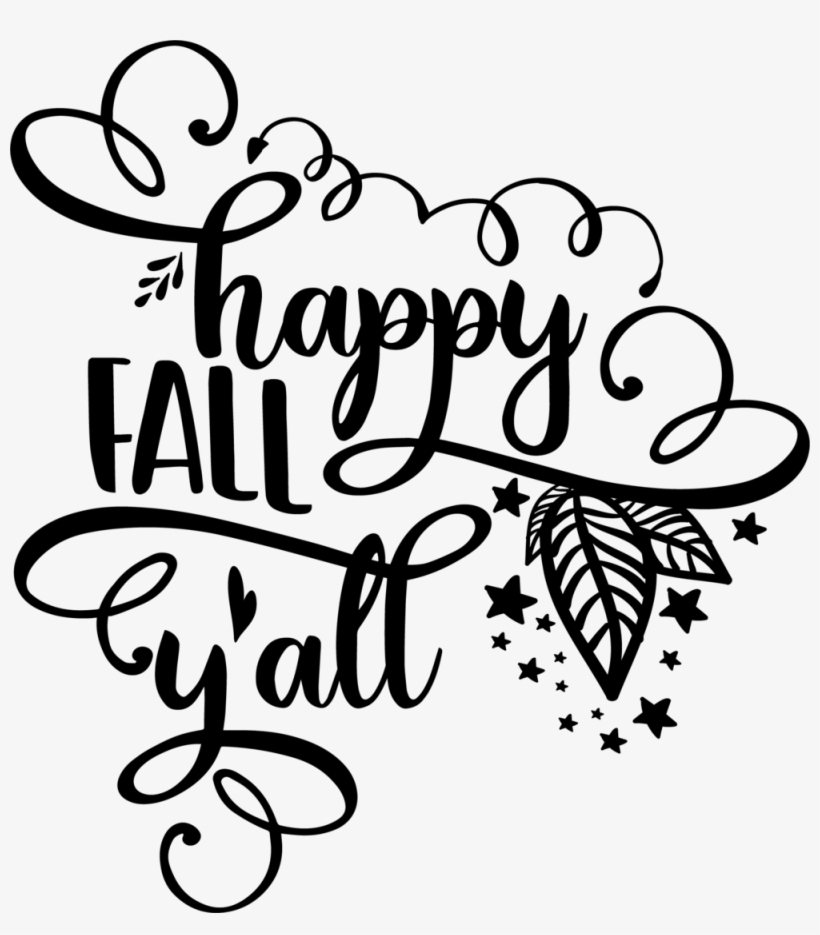 Happy Fall Y'all, transparent png