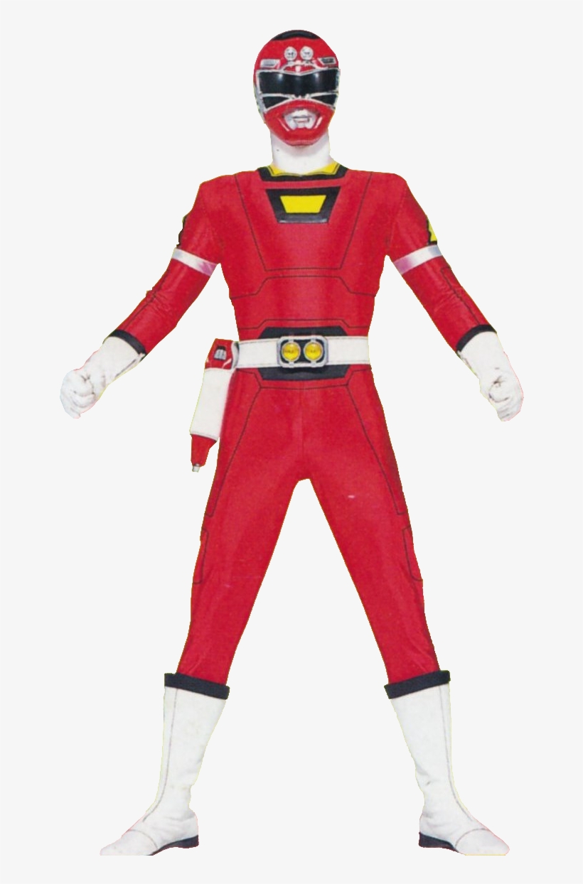 Prt-red - Power Rangers Turbo Disfraz, transparent png