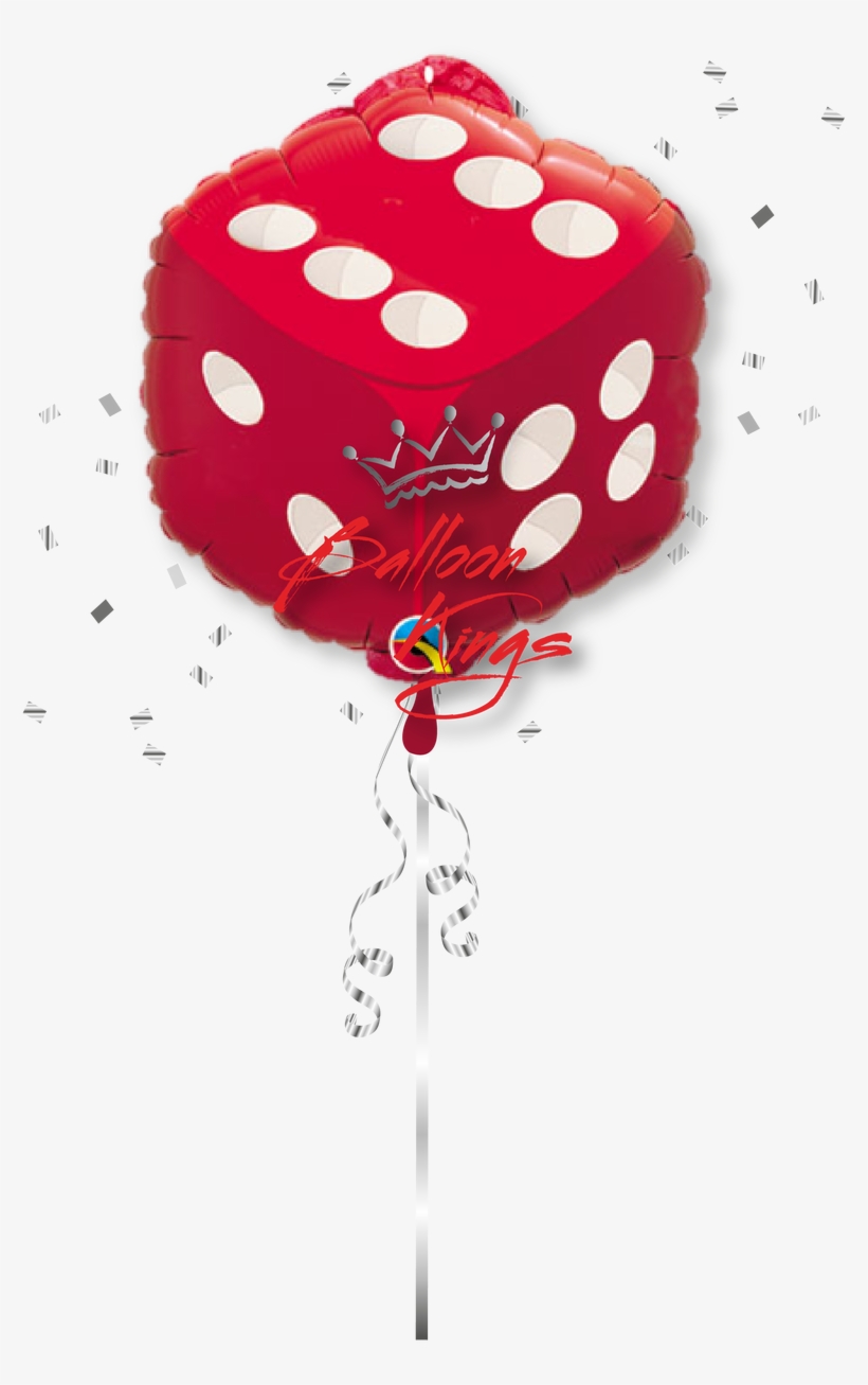 Red Dice - Large Casino Mylar Balloon, transparent png