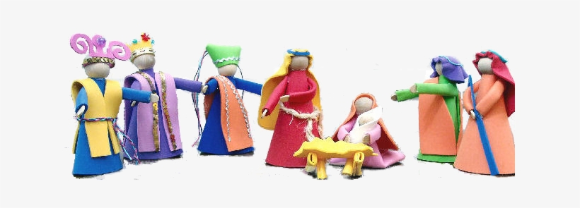 Foam Nativity Craft - Christmas Day, transparent png