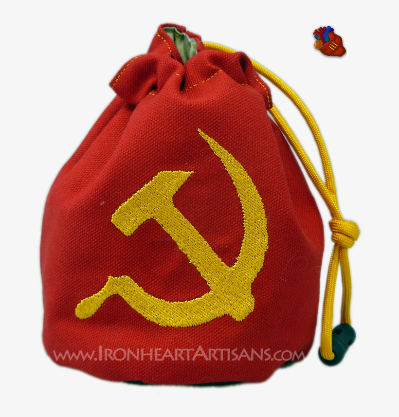 Soviet Red Hammer And Sickle Dice Bag - Hammer And Sickle, transparent png