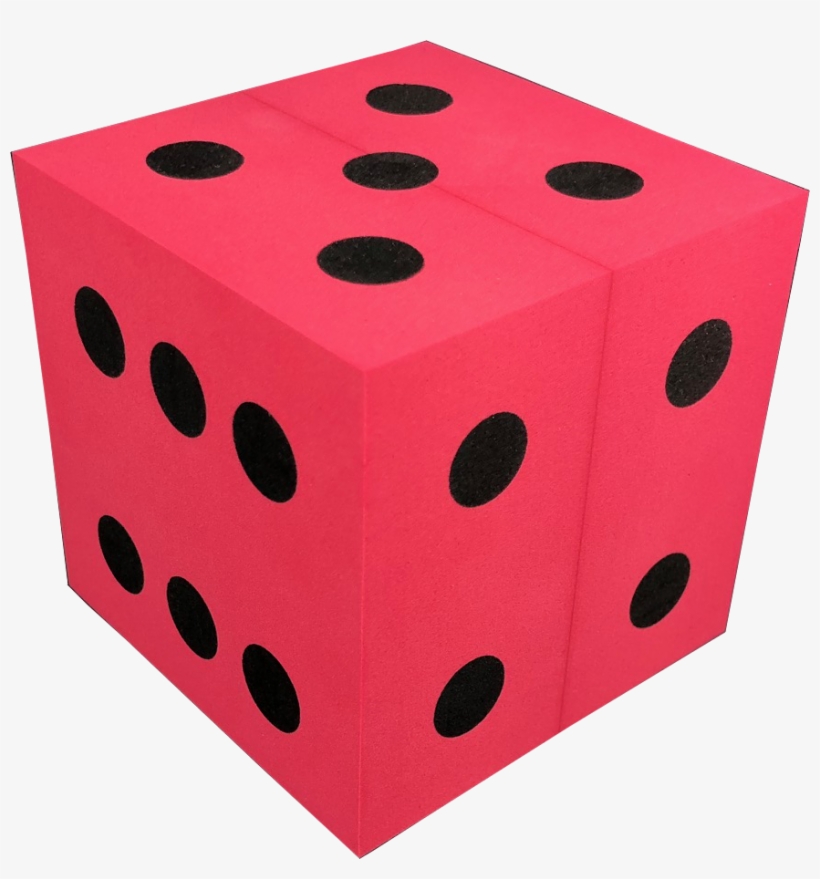 Koplow Red D6 100mm Foam Die - Dice, transparent png