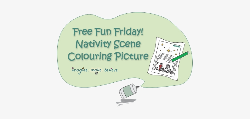 Nativity Scene Colouring Picture, Children, Colouring - Fort On Fourth Street: A Story, transparent png