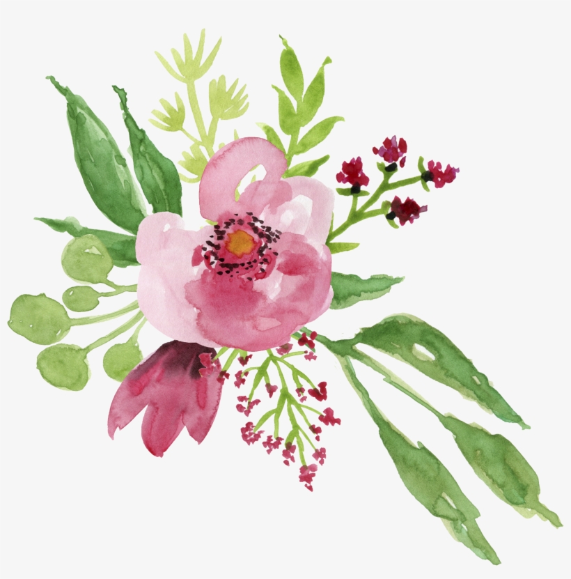 Watercolour - Eleville 8x10 You Are Loved Floral Watercolor Art Print, transparent png