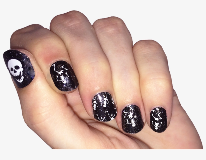 Dancing Skeletons - Nail Wraps - Scratch - - Nail, transparent png
