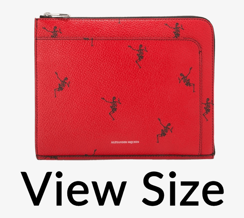 Alexander Mcqueen Dancing Skeleton Small Half Zip Pouch - Balenciaga Everyday Pouch L, transparent png