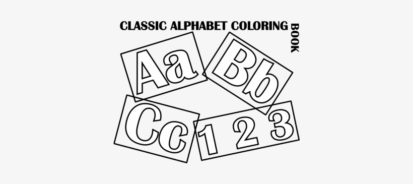Classic Alphabet Cover At Coloring Pages For Kids Boys - Dessin Lettres Et Chiffres, transparent png