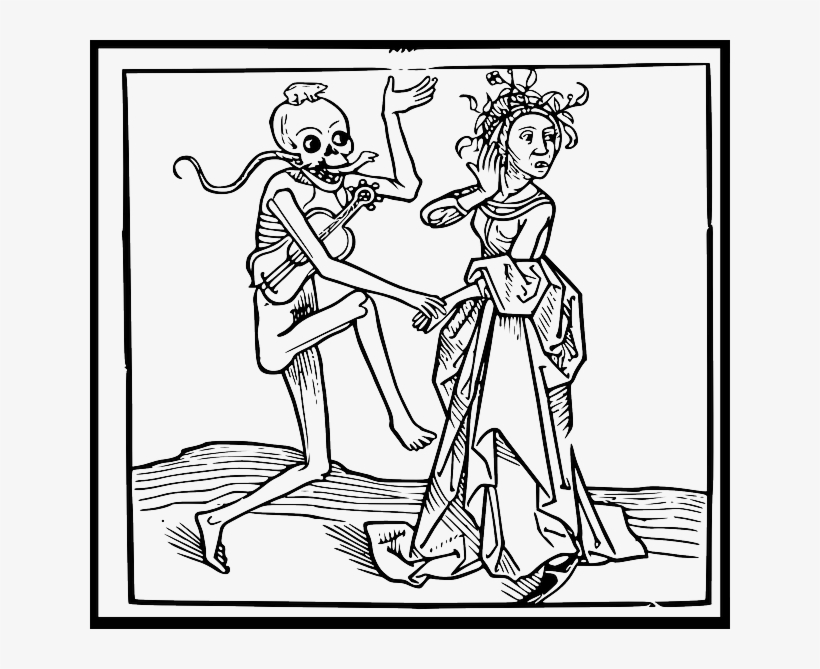 Skeleton Dance Of Death, Danse Macabre, Dance, Death, - Danza Macabra O Danza De La Muerte, transparent png