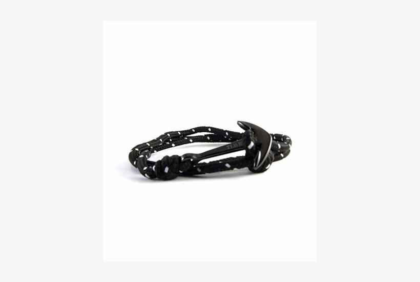 Black And White Anchor Anchor Bracelets For Men' Rope - Leather, transparent png