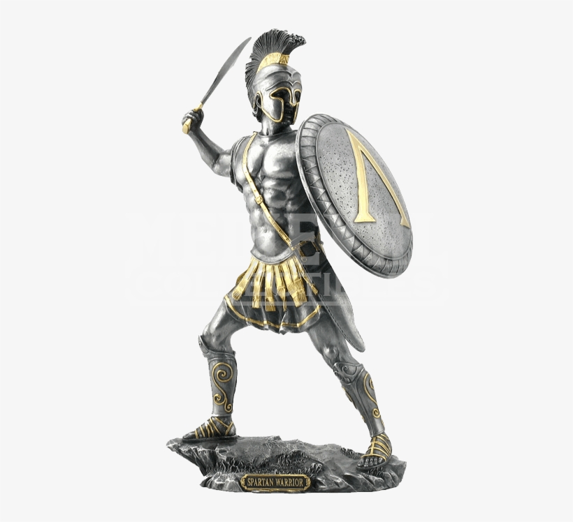 Spartan Hoplite Shield Statue - Spartan Soldier Statue, transparent png