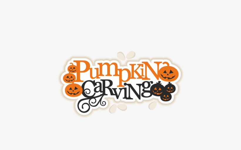 Pumpkin Carving Title Scrapbook Title Svg Cutting Files - Halloween Pumpkin Carving Title, transparent png