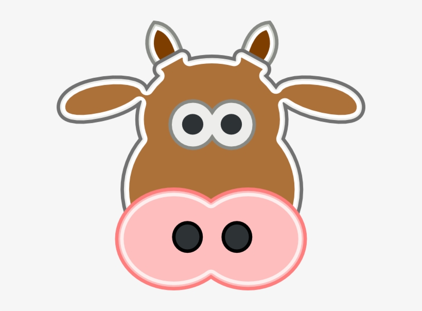 Clip Black And White Library Clip Art At Clker Com - Cow Head Clipart Png, transparent png