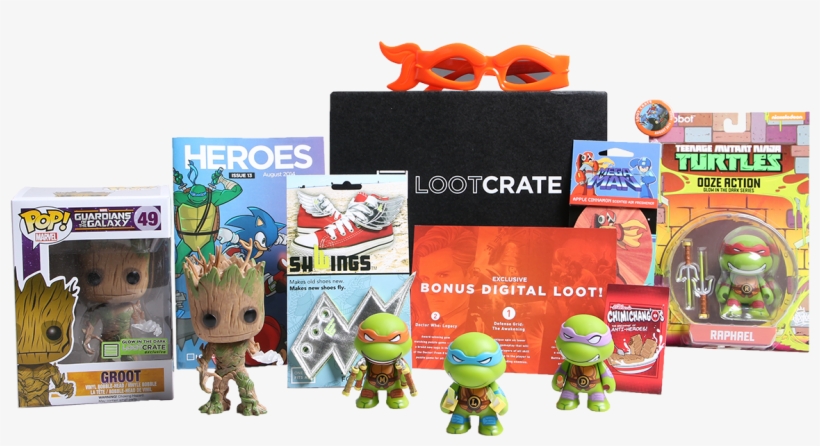 October's Loot Crate Will Contain The Walking Dead - Teenage Mutant Ninja Turtles: Ooze Action Glow-in-the-dark, transparent png