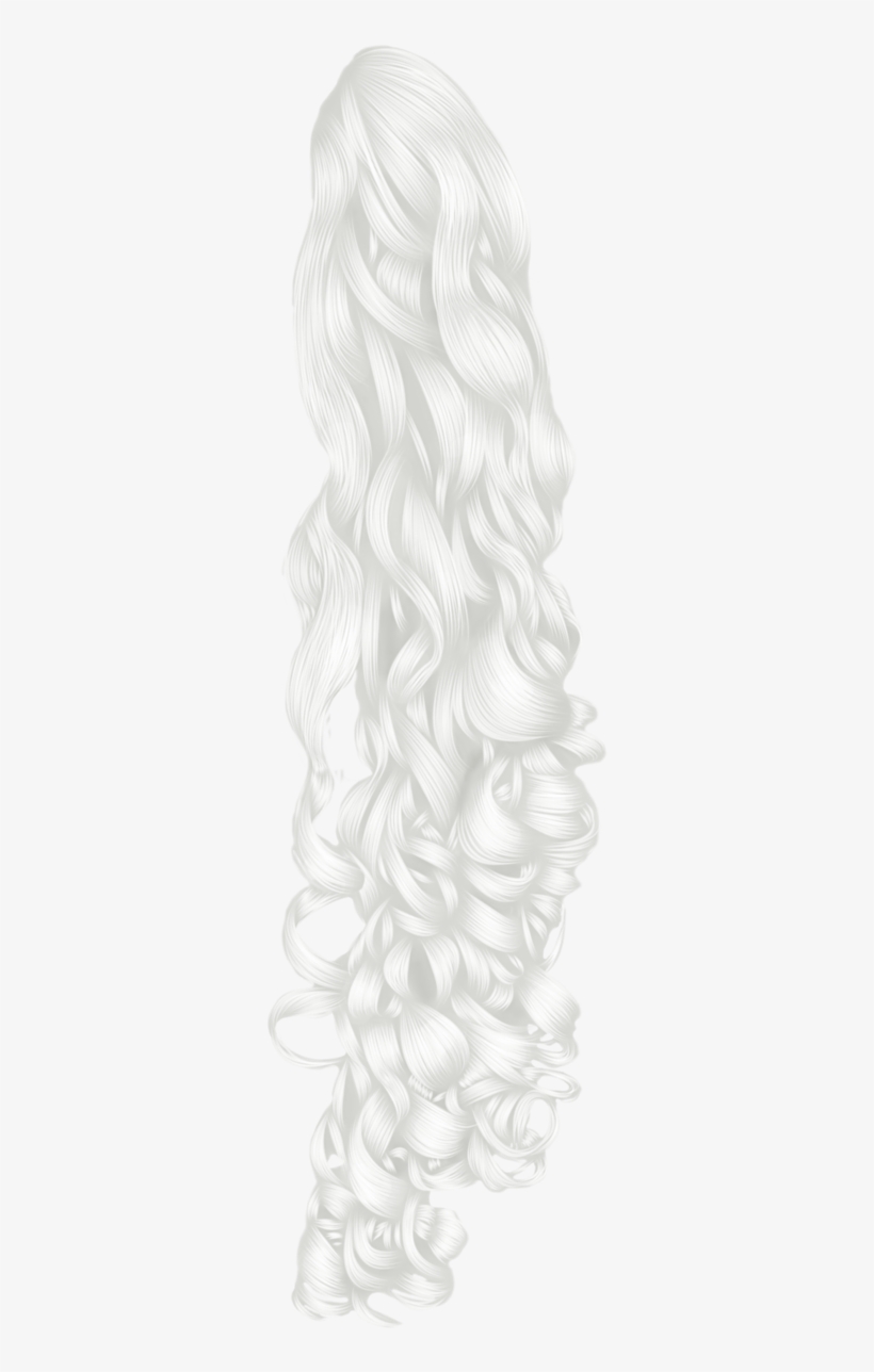 White Curly Pony Tail By ~hellonlegs On Deviantart - Blond, transparent png