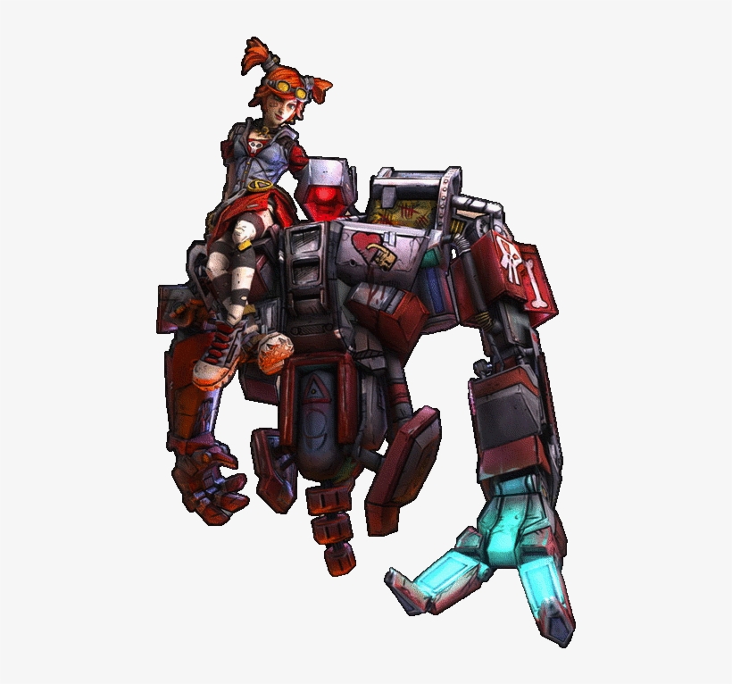 Level 5 Mechromancer - Borderlands 2 Gaige And Deathtrap, transparent png
