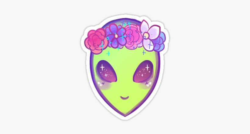 Alien Clipart Hipster - Kawaii Alien, transparent png