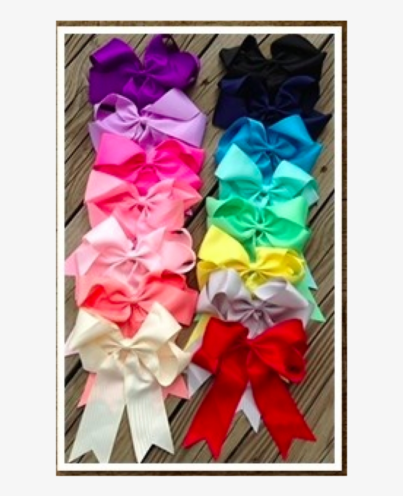 6 Inch Ponytail Hair Bow - Hair, transparent png