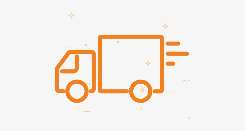 Home Delivery Icon - Truck Minimalist Drawing, transparent png