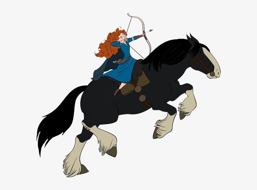 Merida Riding Angus - Merida And Angus 1 Tote Bag, Adult Unisex, Natural, transparent png