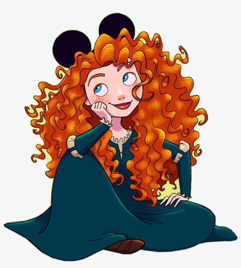 Chip Drawing Merida Image Royalty Free Stock - Disney Princess Wearing Mickey Ears, transparent png