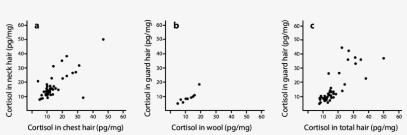 Correlations Between Hair Cortisol In Neck And Chest - Figure 1, transparent png