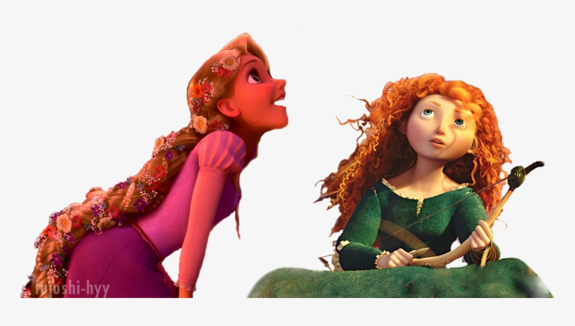 Rapunzel And Merida Watching Your Dash //sorry For - Rapunzel, transparent png