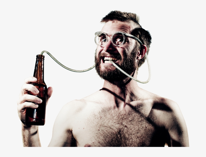 Brewshop Man - Crazy Straw Glasses, transparent png
