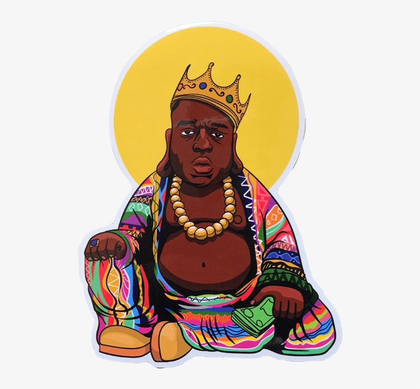 Biggie Buddha Sticker, Sticker, Peabe, Peabe - Sticker, transparent png