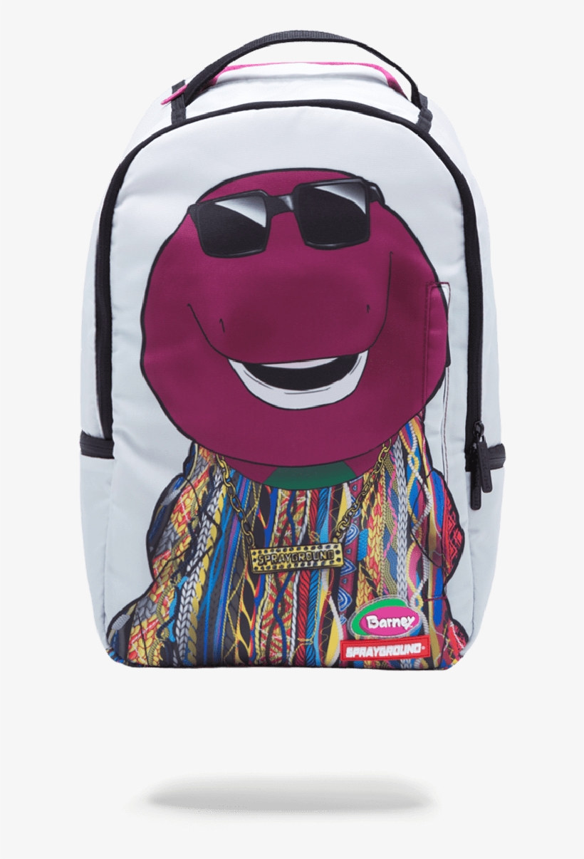 $0 - - Sprayground Biggie Barney Backpack, transparent png