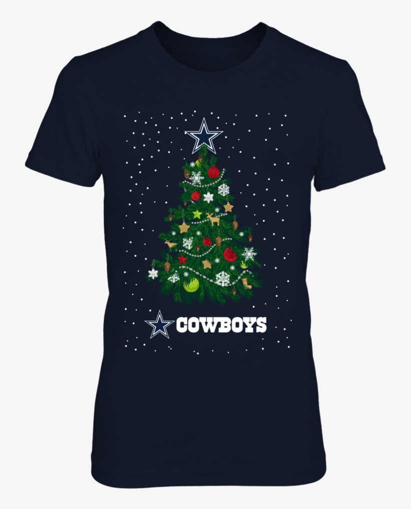 Christmas Tree Star T-shirt, Dallas Cowboys Official - Dallas Cowboys, transparent png